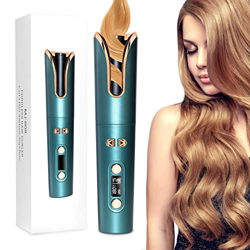 Rizador de Pelo Automático Inalámbrico, Rizador de Cabello Automático Inalámbrico, Rizador de Pelo Cerámica Portátil Inalámbrico, 3 Temperatura, 6 Tem precio