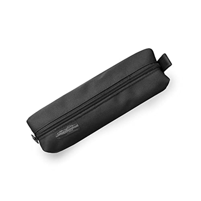 Estuche Cuadrado Basic con Cierre de Cremallera, en Poliéster Lavable y Resistente - Ref. 59311-NE -en 10 Colores de Colorline by Office Box (Negro)