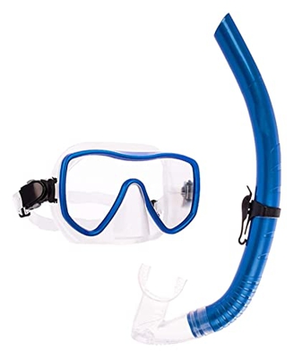 KITZIT Goggles Diving Impermeable de Alta definición Diving Snorkel seco Completo se Adapta a la Cara Que Respira cómoda, Adecuada for Adultos