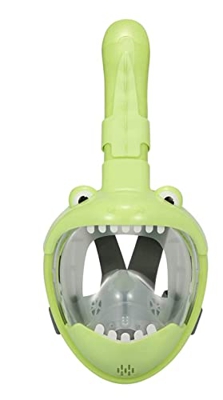 KITZIT Goggles Diving Kids Full Full Five Diving 180 Grados Vista panorámica Anti-Fog Anti-Lok Snorkeling Gear for niños Adolescentes (Color : Dinosau