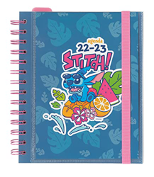 Agenda 2022 2023 Disney Stitch - Agenda escolar 2022 2023 semana vista-Vuelta al cole material escolar - Agenda Stitch - Producto con licencia oficial en oferta