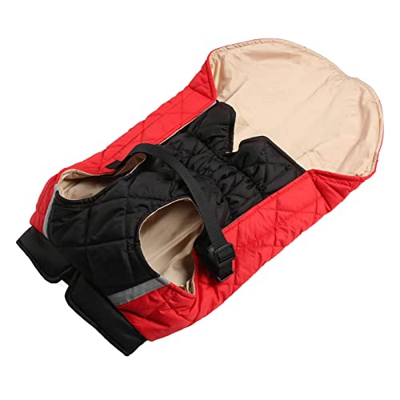Abrigo de Invierno para Perros, Chaqueta de Invierno para Perros Cuello Suelto y algodón de poliéster en el Pecho Evite Las garrapatas Semillas de Pla