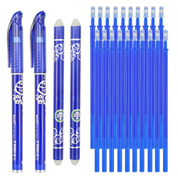 ZoZoMaiy 24 PCS Boligrafos Borrables 0,5 mm Bolígrafos de Tinta de Gel Azul con 2 Tinta De Gel Bolis 2 Barras de Goma y 20 Recambios de Repuesto para  en oferta