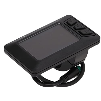 Fupei Pantalla de Bicicleta Eléctrica, Pantalla Protectora de Bicicleta Eléctrica Presentación de Datos del Medidor a Prueba de Agua para Controlador 