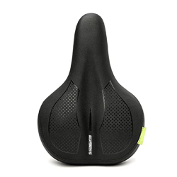 Cómodo Sillin Bicicleta Cojín Impermeable De Alta Elasticidad, Sillín De Bicicleta Suave Con Luz Trasera De Advertencia, Diseño Ergonomico,Para Bicicl en oferta