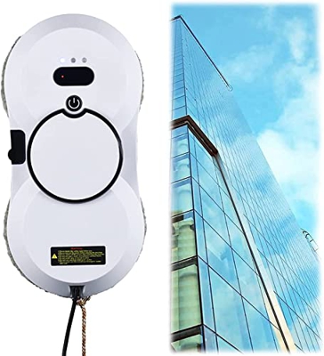 USGitke Robot Limpiacristales,Control Remoto Robot Limpia Cristales Limpia Cristales Robot Ventanas,para Limpieza De Cristale-White