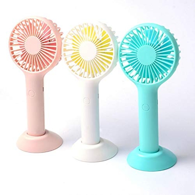 Fan Mini Portable Handheld Fan USB Rechargeable Cooling Fan Cooler with Stand Cradle for Office Outdoor Travel Use Supplies Portable Fan