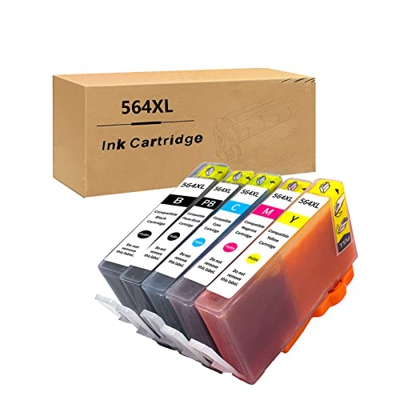 BAQU El Uso De Reemplazo De Cartucho De Tinta Compatible con para HP 564XL con C6380 D5460 C309A C309G C310A C410A C510A Impresoras 1-Pack