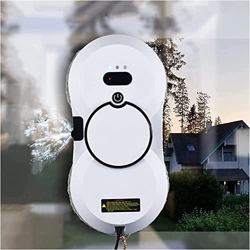USGitke Robot Limpiacristales,Robot Limpiacristales con Ajuste De Potencia De Succión De 2800 Pa,para Limpieza De Cristale-White en oferta