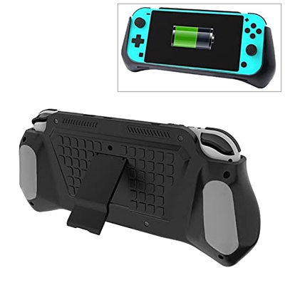 MAOSU Funda protectora de batería con clip trasero para Switch Lite (azul) (color: gris plateado)