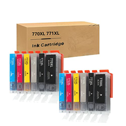 BAQU para Canon PGI-770XL 771XL Cartucho de Tinta Uso Compatible con TS8070 TS6070 TS5070 MG6870 MG5770 Impresoras 2-Pack características