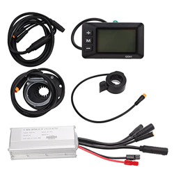 HUMWE Controlador de motor de bicicleta, pantalla de energía inteligente, kit de controlador eléctrico, pantalla de velocidad en tiempo real, función  en oferta