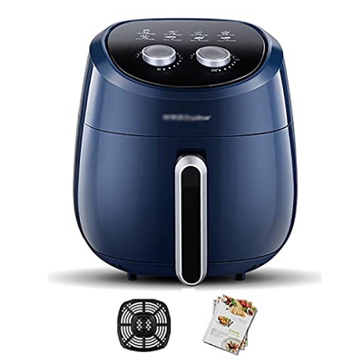 FMOPQ Air Fryer/Domestic Small Multi-Function Large-Capacity Liner Full Automatic Electric Fryer Fries Machine 4L 5L Green Blue (Color : C Size : 4L) 