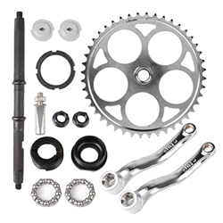 Genggeng Kit de Montaje de manivela de Pedal Ancho Compatible con 66cc / 80cc 44t Compatible con Bicicleta motorizada de Gas en oferta