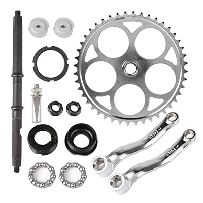 Genggeng Kit de Montaje de manivela de Pedal Ancho Compatible con 66cc / 80cc 44t Compatible con Bicicleta motorizada de Gas