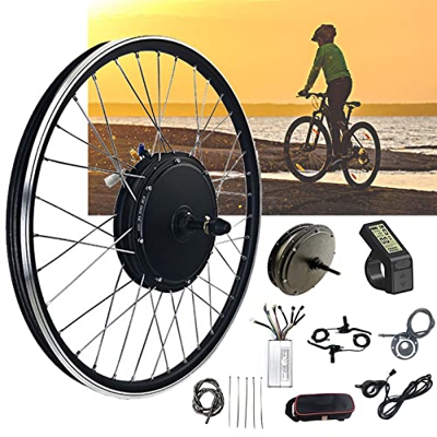 TOOJUN Kit de conversión de Bicicleta eléctrica de 48V, 1000W, 1500W, 20" 24" 26" 27,5" 28" 29" 700c Motor de Cubo sin escobillas, Kit de Rueda Traser