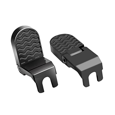 F XiaoY Pedal de bicicleta de aluminio sin deslizamiento Pedal trasero Peinas del pie del pie del pie plegable Paloteador de la palanca del pie de la 