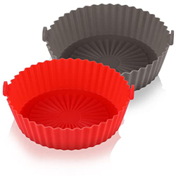 Toranysadecegumy Freidora de aire de silicona para freidora, 2 unidades, accesorios para horno, piezas de repuesto seguras para hornear en oferta