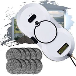 ATRNA Robot Limpiacristales, Robot Limpieza de Ventanas Automático Sistema de Seguridad Navegación Inteligente para Todas Las Superficies Lisas -White en oferta