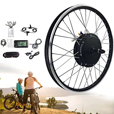 Ben Zhan Kit Bicicleta Eléctrica 20”, 24”, 26”, 27.5”, 28”, 29”, 700c Kit Retrofit Bicicleta Eléctrica Rueda Delantera Kit Retrofit Bicicleta Eléctric