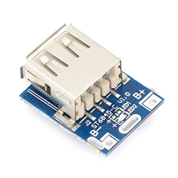YAKESTYLE Mini 5V 1A Cargador Tipo batería Externa Placa de Circuito de Carga Step Up Boost módulo de Potencia 1S/2S Carcasa Carcasa 18650 batería de  características