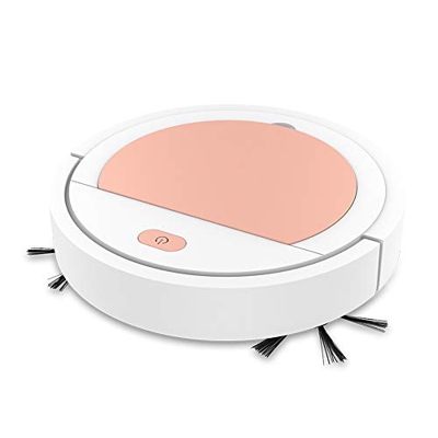 Mini Small Robot Vacuum Cleaner Ultra-Thin Automatic Charging-Rose Gold Ideal for Pet Hair Hard Floors and Low Blanket Rugs