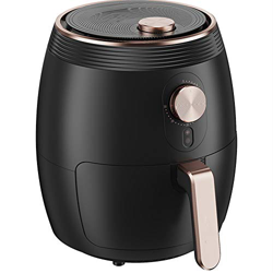 Black Air Fryer Space-Saving Flat Basket Oil-Free Hot Air Fryer with 60-Minute Timer and Automatic Shut-Off Function to Ensure The Safety of The Dishw precio