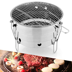 Parrilla de mesa portátil, Parrilla de barbacoa plegable, Parrilla de carbón vegetal, Parrilla de barbacoa al aire libre para acampar Hoguera/Calefacc en oferta