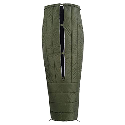 CIYAZA Saco de Dormir Ultraligero Camping Abajo Manta Edredón Superior Momia Saco de Dormir para Hamaca (Verde)