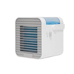 Aire Acondicionado portátil, Ventilador de nebulización Mini humidificador, USB Ventilador de refrigeración de Escritorio Caja de Hielo incorporada, D precio
