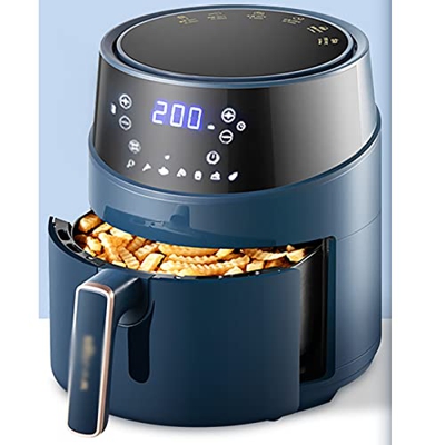 FMOPQ Air Fryer/Domestic Oven Integrated Multifunctional Small Large-Capacity Automatic Electric Fryer Electric Oven 4.6L Blue (Size : A)