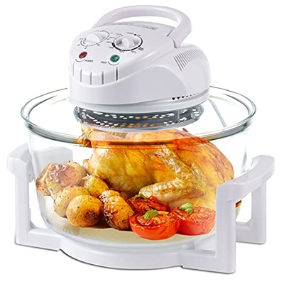 12l Halogen Air Fryer Oil-Free Oven Multi-Function Fries Machine Healthy and Low-Fat Evenly Heated Easy to Clean for Roasting Whole Chicken Pizza Cake