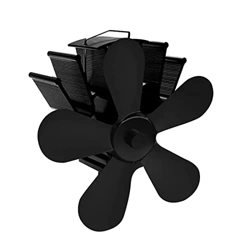 5- Heat Powered Stove Fan Silent Operation Eco-Friendly Fireplace Fan Fuel Efficient Top Fan for Chimney Wood Log Burner características