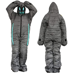 Saco de Dormir Saco de Dormir humanoide Invierno Interior Exterior Portátil Ultraligero Cálido Adulto Saco de Dormir a Prueba de Viento (Color1 L Altu características