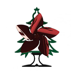 FMOPQ Heat Powered Fan Energy-Saving Metal Tree Circulating Warm Air Stove Fan Fireplace Fan Wood Burner Fan (Color : Mix Color) características