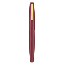 Jinhao 80 Pluma estilográfica de fibra de color rojo vino, punta fina con convertidor y juego de bolsa pequeña para bolígrafo (clip dorado) precio