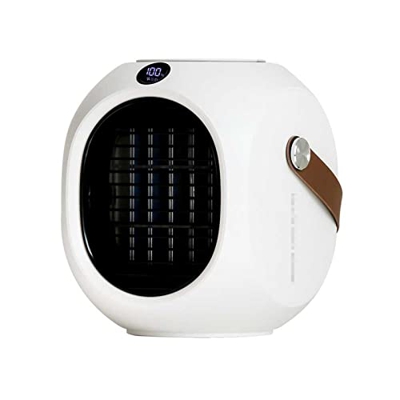 Aire Acondicionado portátil, Enfriador de Aire Personal, Ventilador de enfriamiento de Pantalla Digital S01 con 2 Bolsas de Hielo, for el Dormitorio d