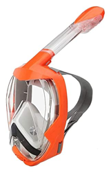 KITZIT Gafas de Buceo máscaras de Buceo con máscara de Buceo Completo (Color : Orange, Size : S-M) en oferta