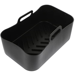 BESTonZON Freidora de Aire Olla de Silicona Antiadherente Revestimientos de Freidora de Aire Bandeja de Silicona para Hornear con Asa Reutilizable par precio