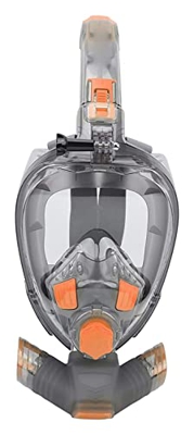 Gafas de buceo máscaras de buceo submarino anti-fog con máscara de snorkel de snorkel de 180 grados Vista de buceo Buceo Mascara de natación Equipo de