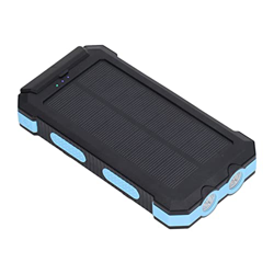 Demeras Power Bank, 20000mAh Identificación Automática 2 X 5V 3.1a Puertos IC Chip Cargador de Teléfono Solar para Acampar para Uso Al Aire Libre características