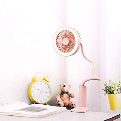 Fan Rechargeable 360 Rotation Mini Portable with Led Fan Portable Hand Fan Cool Wind for Office Home Travel Portable Fan