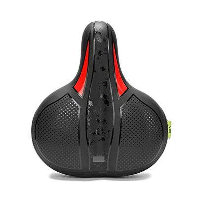 TYTbygml Asiento de Bicicleta, El Asiento de Bicicleta más cómodo, Asiento de Bicicleta de Espuma viscoelástica con Doble Bola Absorbente de Impactos 