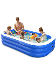 EVAJOY Piscina Hinchable de 300 x 184 x 51 cm para Familia, Adultos, sin BPA, PVC, Piscina de Pesca, Piscina de Bolas, Piscina de Arena, Parte Superio precio