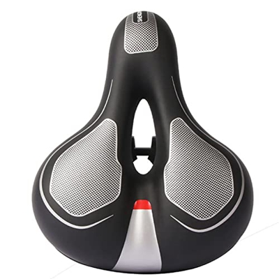 TYTbygml Asiento de Bicicleta estática, Asiento de Bicicleta Impermeable de Espuma viscoelástica con Doble absorción de Impactos, Reemplazo de sillín 