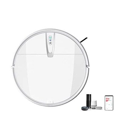 KDDFN Aspiradoras y escobas eléctricas Robot Aspirador Navegación giroscópica 2000Pa Succión WiFi App Control Smart Auto Sweep Dust Mopping Wash Floor