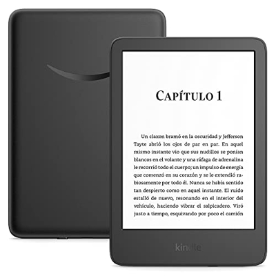 Nuevo Kindle (modelo de 2022): nuestro Kindle más compacto y ligero, con una pantalla de alta resolución de 300 ppp y 6 pulgadas, y el doble de almace