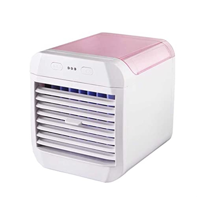 Aire acondicionado portátil, USB Enfriador de aire personal con alimentación, 3 velocidades mini refrigerador de aire de ventilador Aplicar a la ofici
