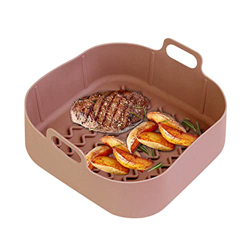 Olla de silicona para freidora de aire, revestimientos de silicona para freidora de aire reutilizables de 7,48'', cesta redonda para freidora de aire, características