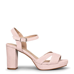 PARÍS Sandalias con tacón ancho y plataforma ROSAS, EU 39 precio